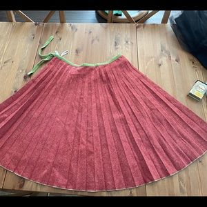 Vintage Wool Pleated Full Skirt Escada Sport 40